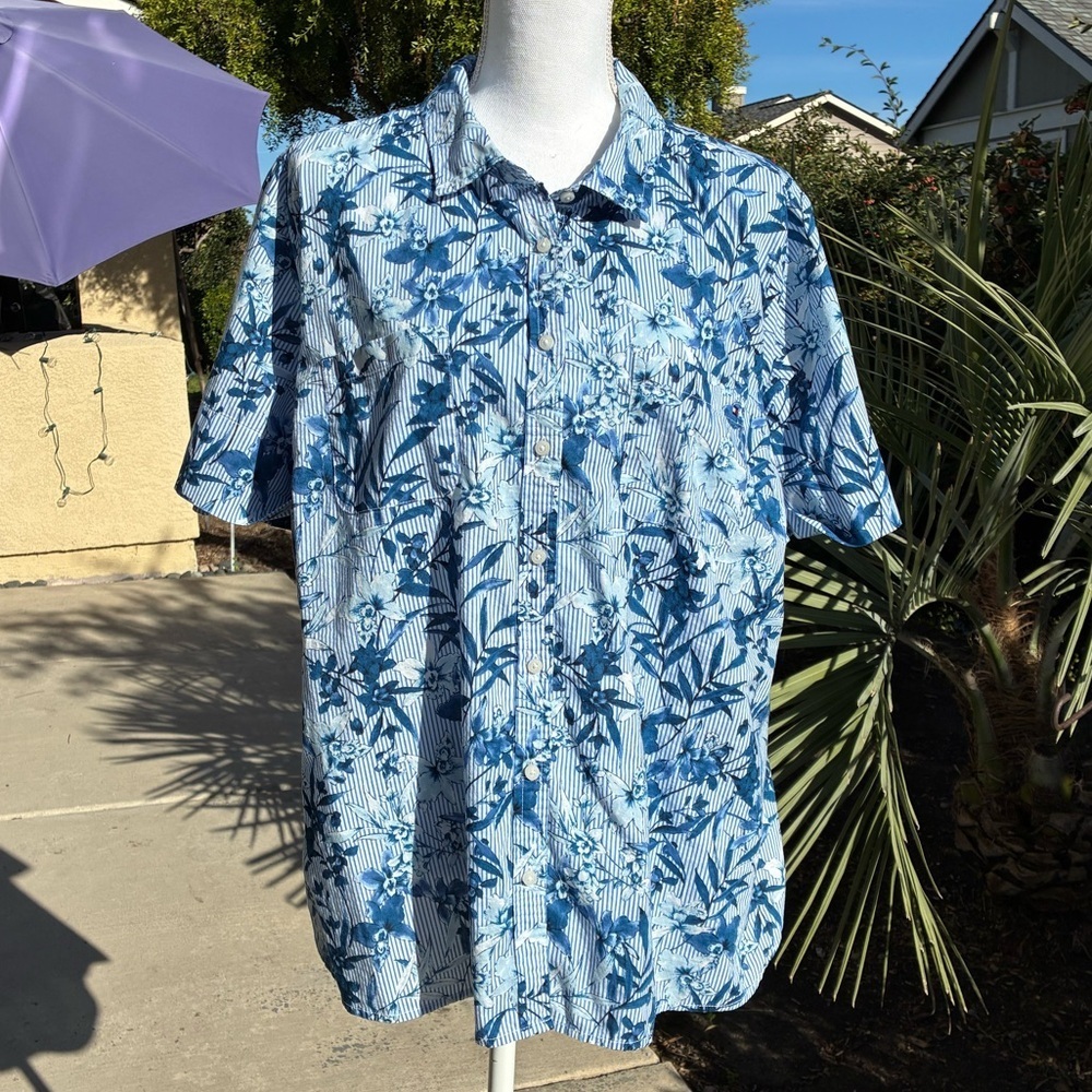 Tommy Hilfiger Blue Camp Shirt 1X